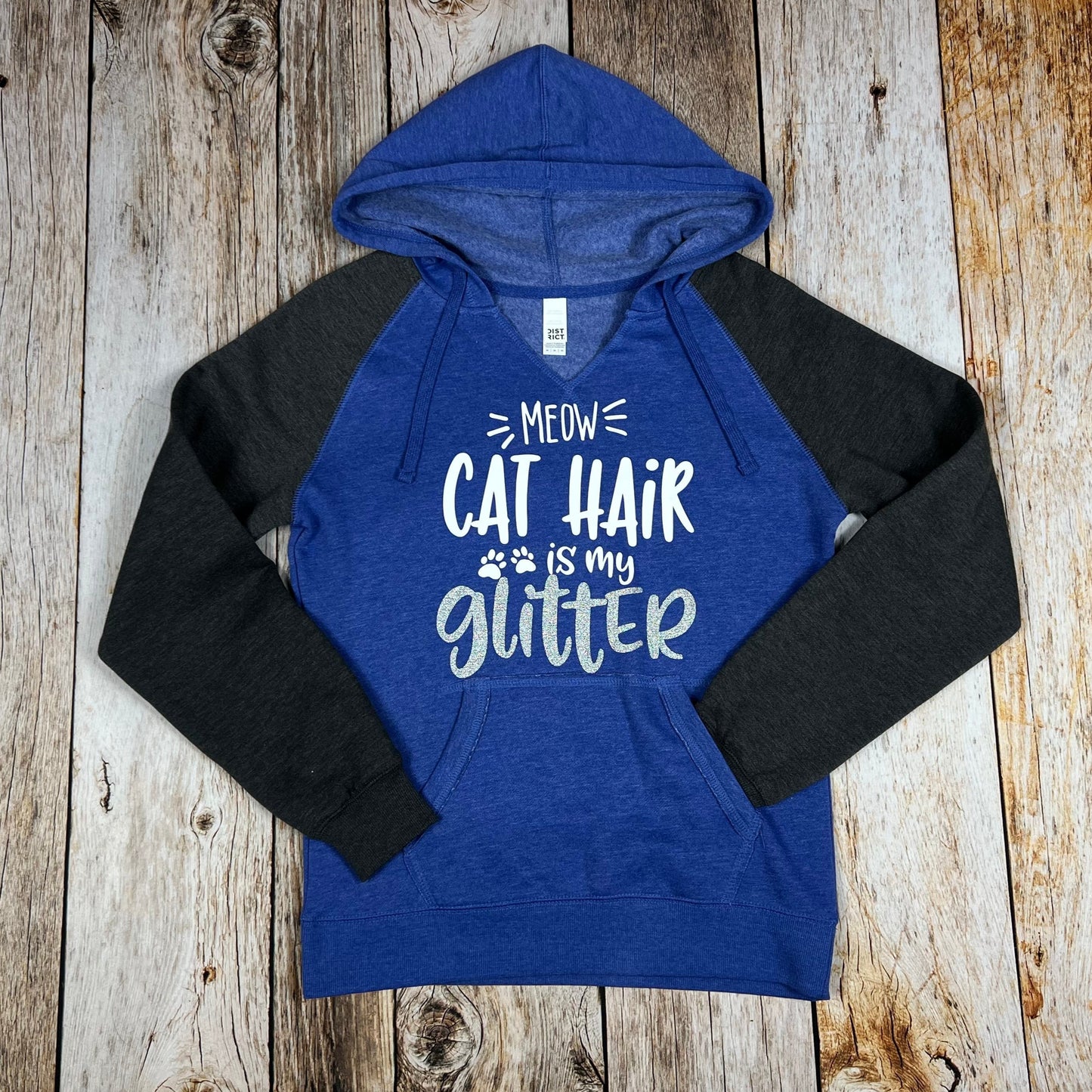 Cat Hair is my Glitter Women’s Fleece Hoodie