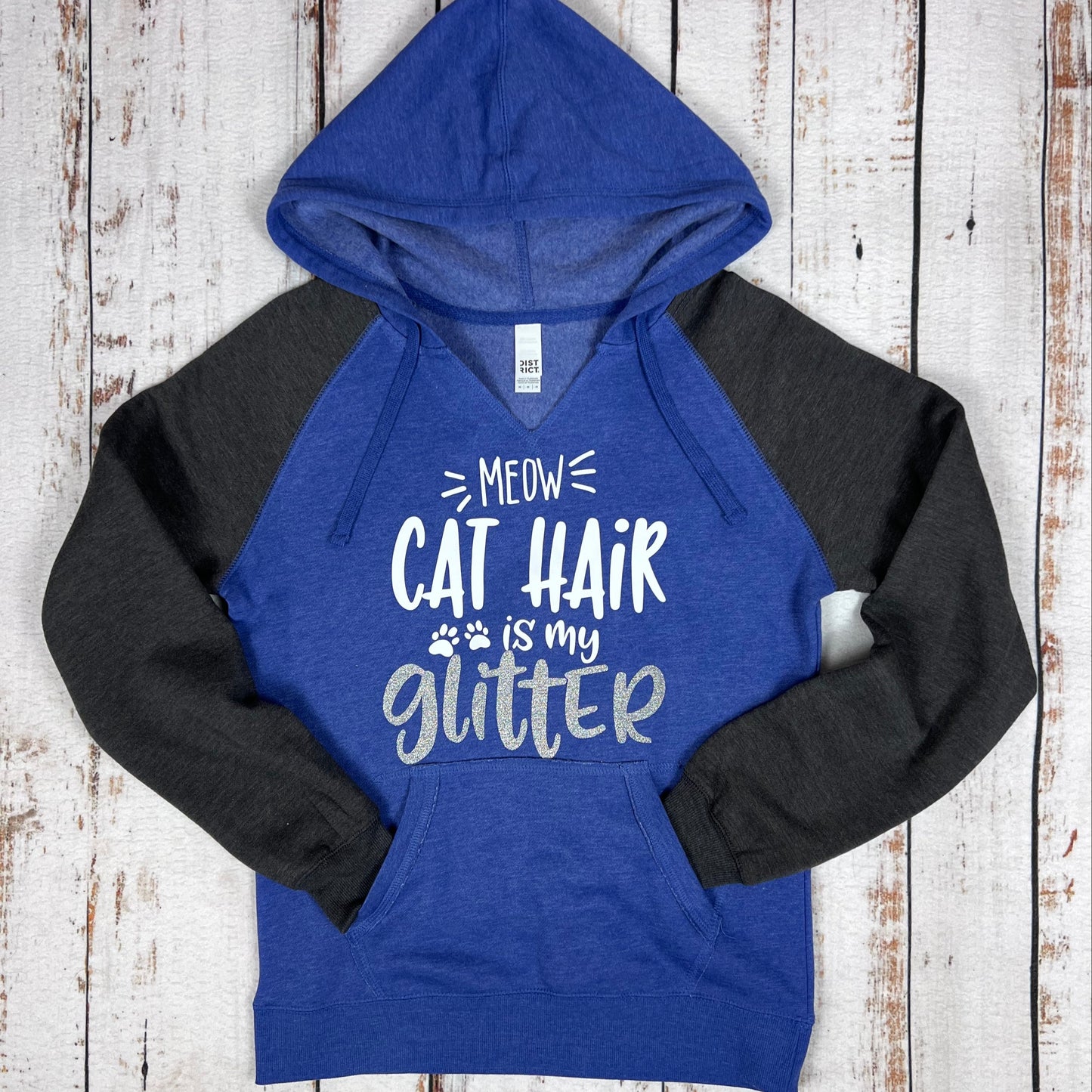 Cat Hair is my Glitter Women’s Fleece Hoodie