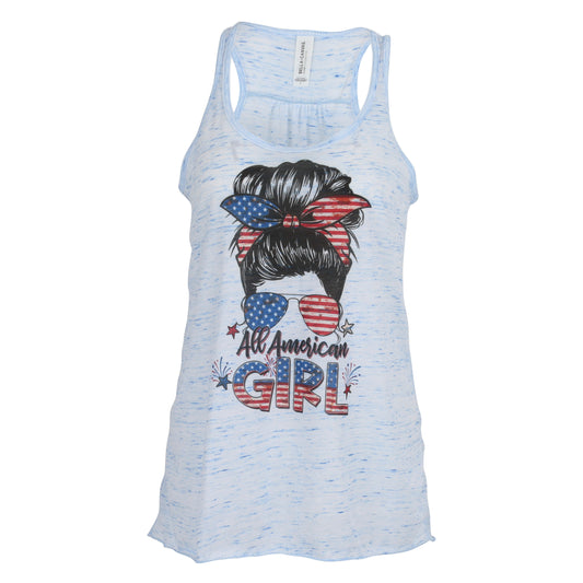 All American Girl Ladies Racerback Tank Top